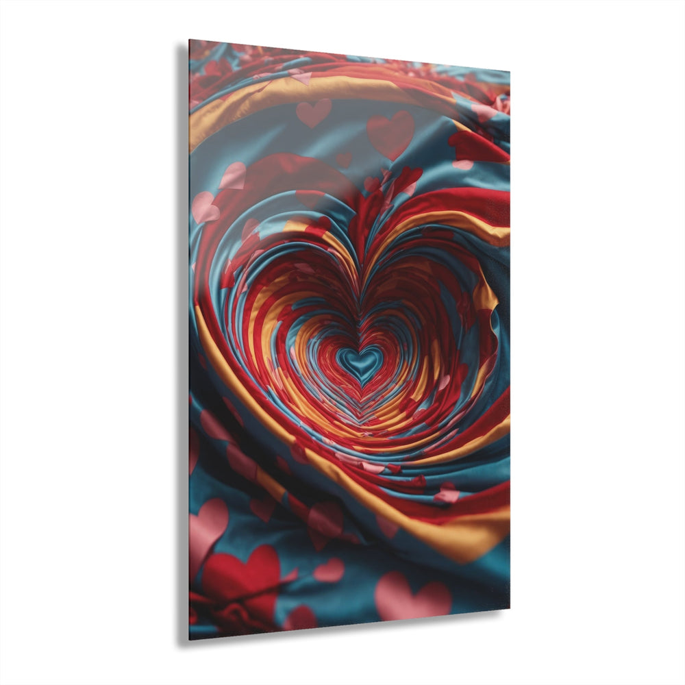 Swirling Heart Embrace - Acrylic Prints (French Cleat Hanging) - Home Decor - g(0D·IO) - 24" x 36" (Vertical) - 0.25'' -