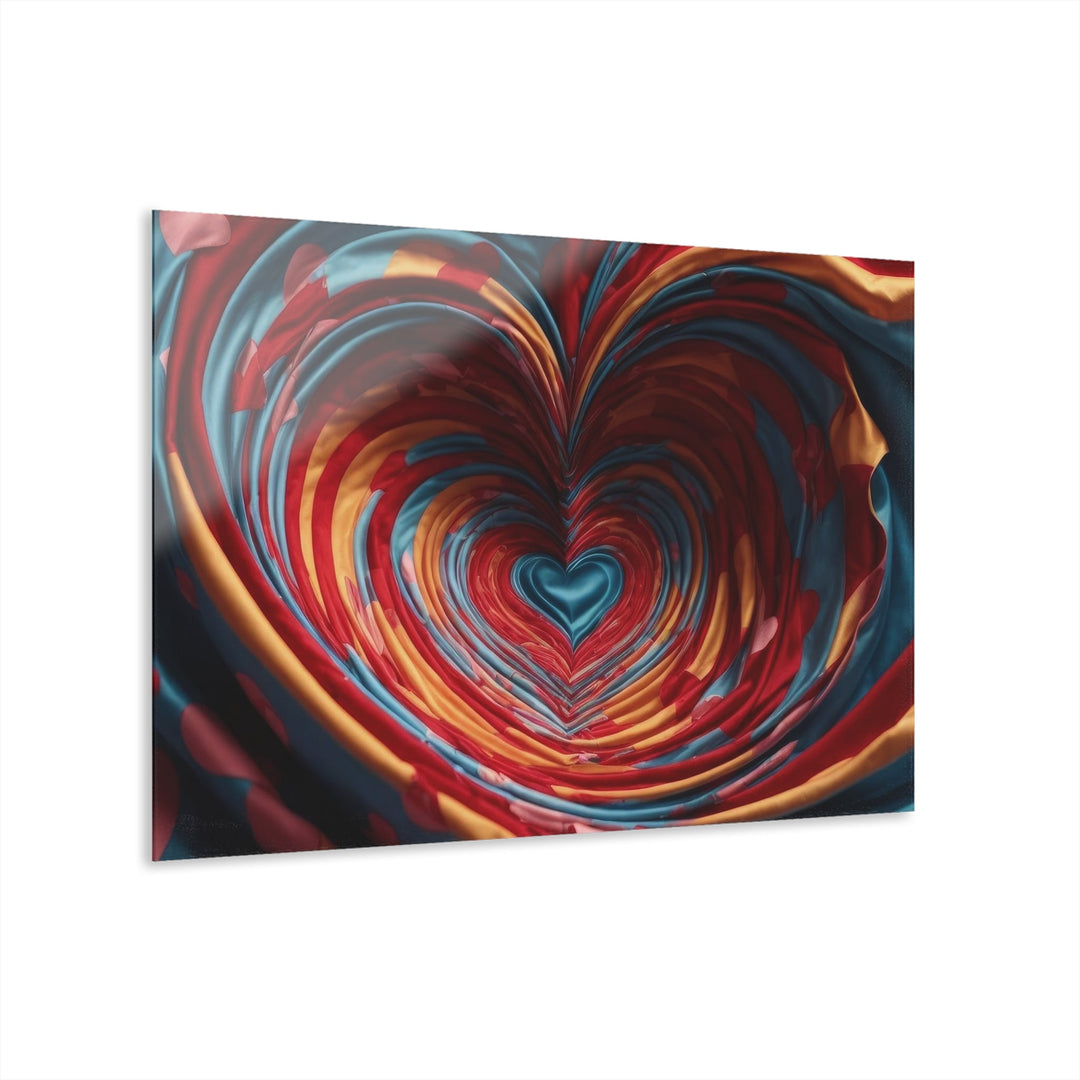 Swirling Heart Embrace - Acrylic Prints (French Cleat Hanging) - Home Decor - g(0D·IO) - 36" x 24" (Horizontal) - 0.25'' -