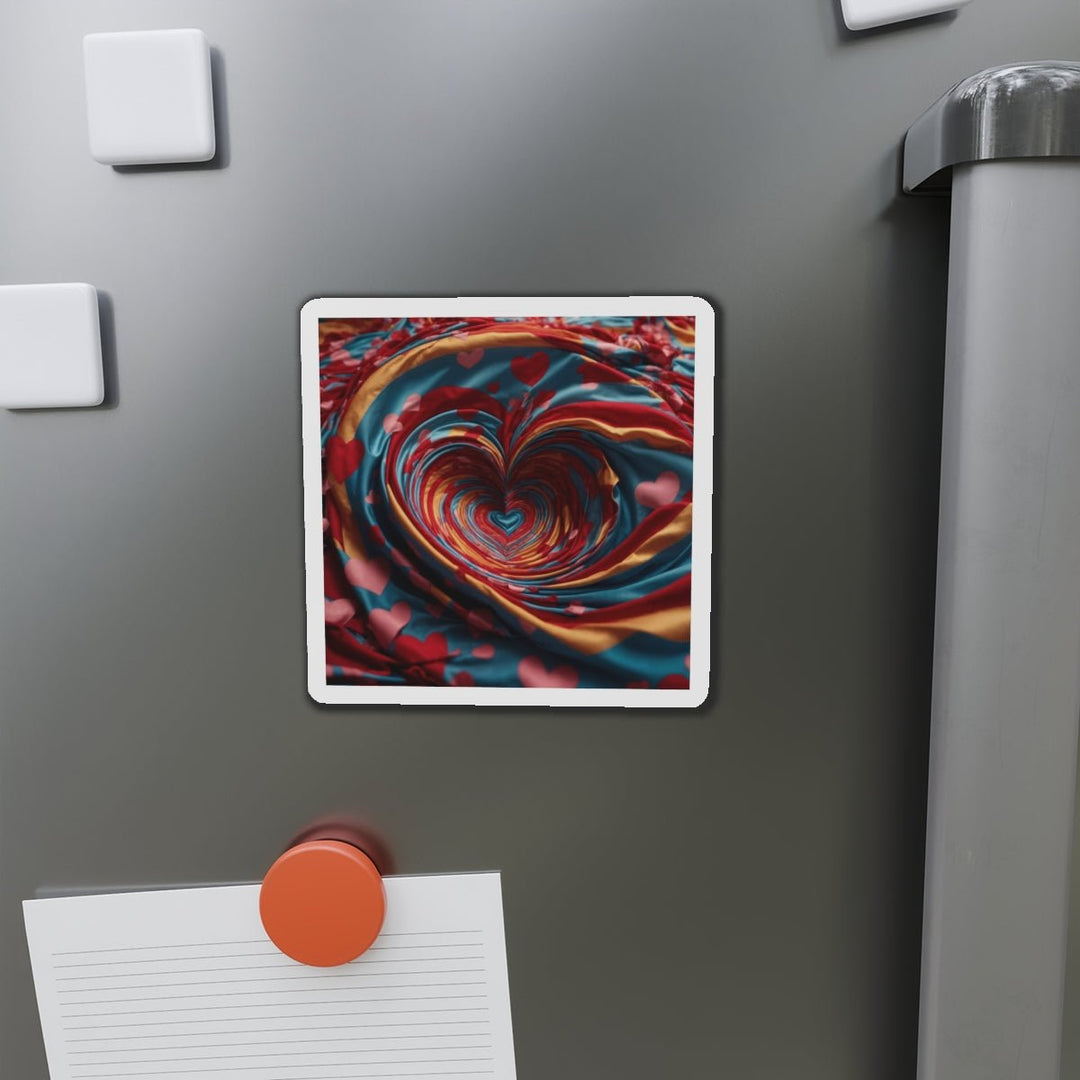 Swirling Heart Embrace - Die-cut Magnet - Home Decor - g(0D·IO) - 6 × 6" - Die-Cut - 1 pc