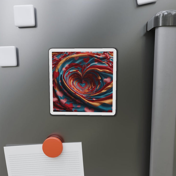 Swirling Heart Embrace - Die-cut Magnet - Home Decor - g(0D·IO) - 6 × 6" - Die-Cut - 1 pc