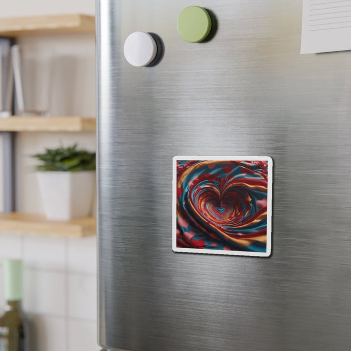Swirling Heart Embrace - Die-cut Magnet - Home Decor - g(0D·IO) - 6 × 6" - Die-Cut - 1 pc