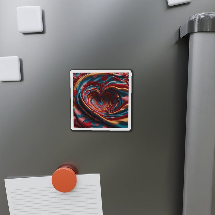 Swirling Heart Embrace - Die-cut Magnet - Home Decor - g(0D·IO) - 6 × 6" - Die-Cut - 1 pc