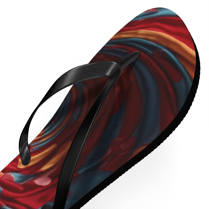 Swirling Heart Embrace - Flip Flops - Shoes - g(0D·IO) - XL - Black sole -