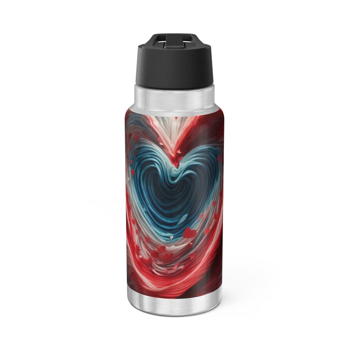 Swirling Heart Embrace - Gator Tumbler 32oz - Mug - g(0D·IO) - Silver - 32oz -