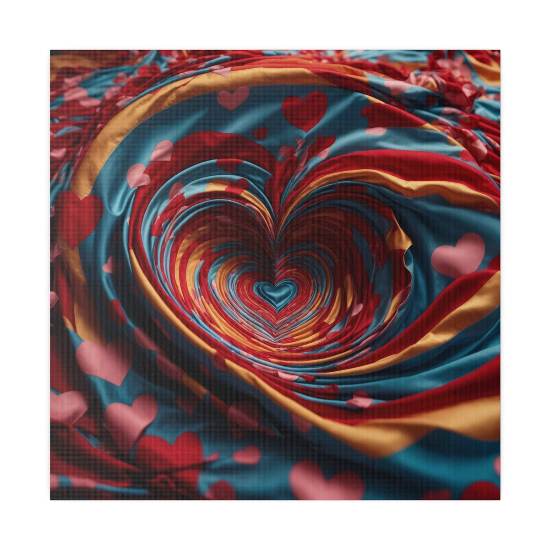 Swirling Heart Embrace - Matte Canvas - Canvas - g(0D·IO) - 32" x 32" (Square) - 0.75'' -