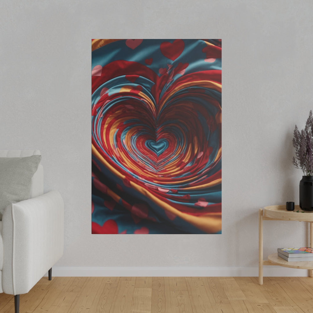 Swirling Heart Embrace - Matte Canvas - Canvas - g(0D·IO) - 32" x 32" (Square) - 0.75'' -