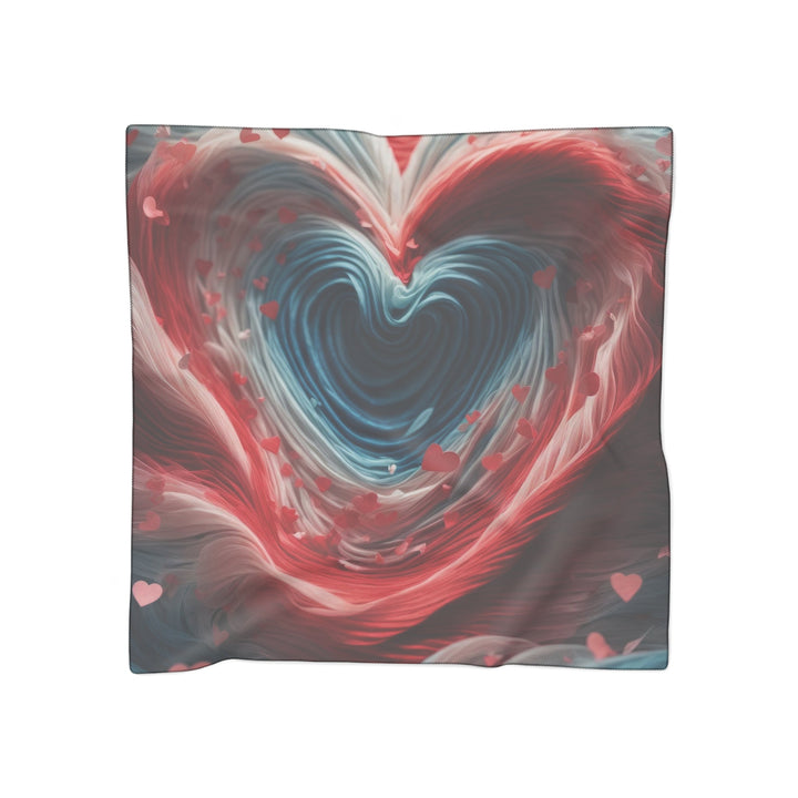 Swirling Heart Embrace - Poly Scarf - Accessories - g(0D·IO) - Poly voile - 25" × 25" -