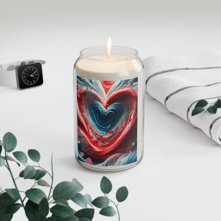 Swirling Heart Embrace - Scented Candle - Home Decor - g(0D·IO) - Vanilla Bean - 13.75oz -