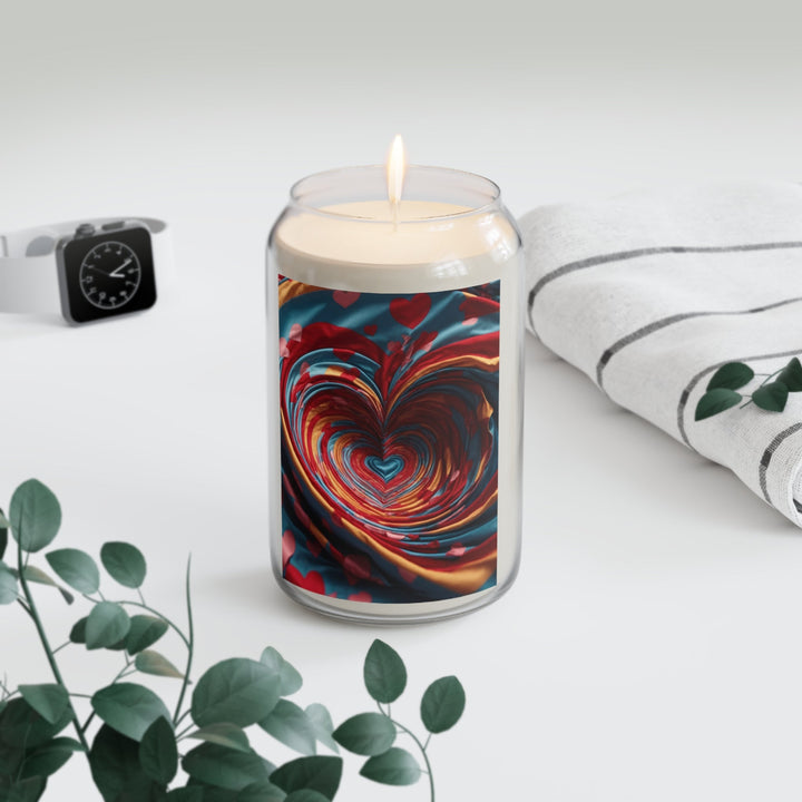 Swirling Heart Embrace - Scented Candle - Home Decor - g(0D·IO) - Vanilla Bean - 13.75oz -