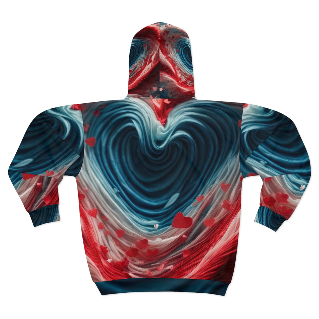 Swirling Heart Embrace - Unisex Zip Hoodie - All Over Prints - g(0D·IO) - XS - -