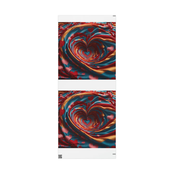 Swirling Heart Embrace - Wrapping Paper - Home Decor - g(0D·IO) - 30'' x 72'' - Matte -