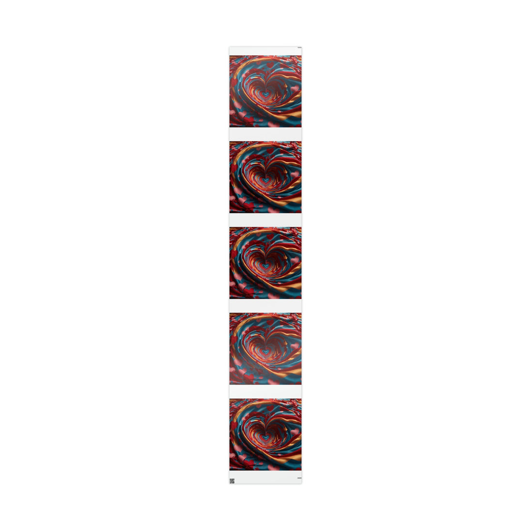 Swirling Heart Embrace - Wrapping Paper - Home Decor - g(0D·IO) - 30" x 180" - Glossy -