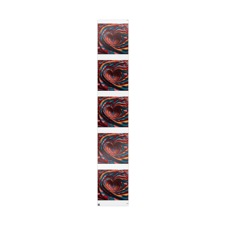 Swirling Heart Embrace - Wrapping Paper - Home Decor - g(0D·IO) - 30" x 180" - Glossy -