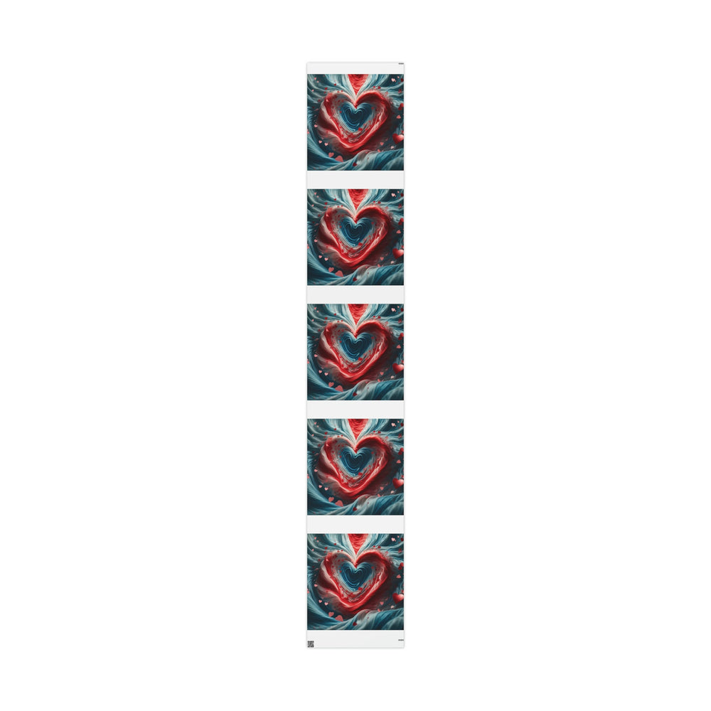 Swirling Heart Embrace - Wrapping Paper - Home Decor - g(0D·IO) - 30" x 180" - Matte -