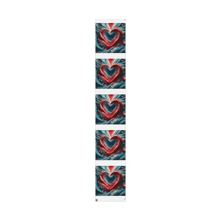 Swirling Heart Embrace - Wrapping Paper - Home Decor - g(0D·IO) - 30" x 180" - Matte -