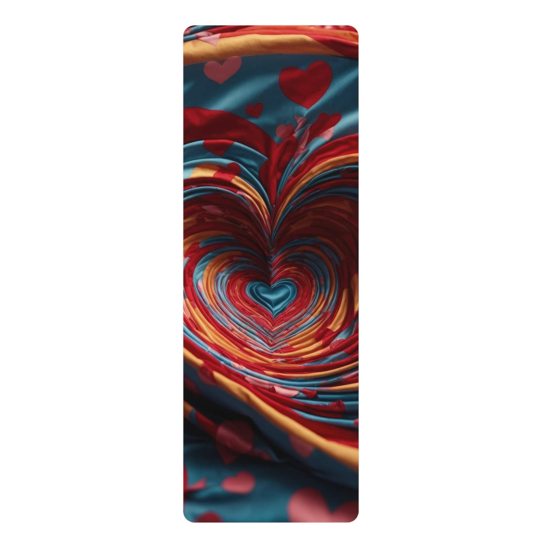 Swirling Heart Embrace - Yoga Mat - Home Decor - g(0D·IO) - 24” x 68” - -