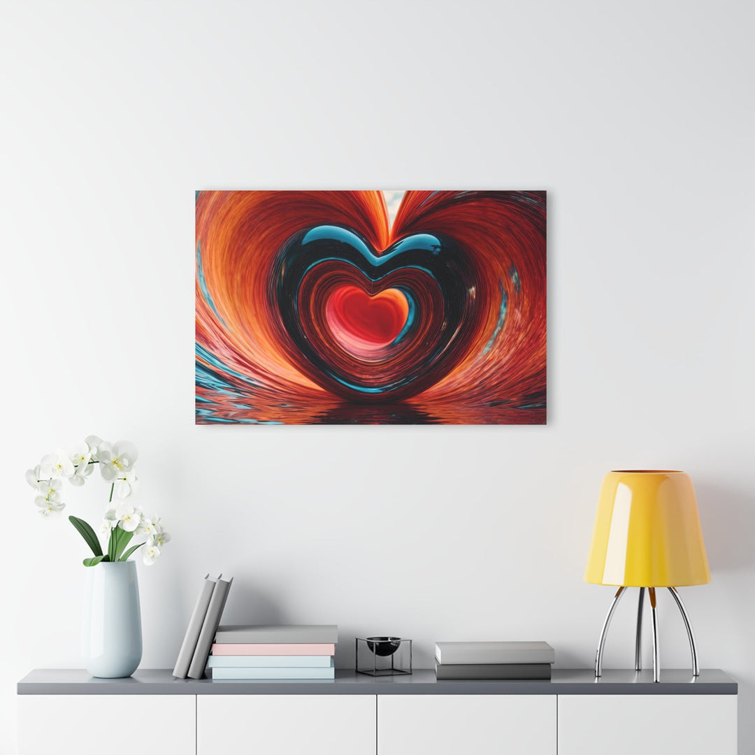 Swirling Heart Reflection - Acrylic Prints (French Cleat Hanging) - Home Decor - g(0D·IO) - 24" x 36" (Vertical) - 0.25'' -