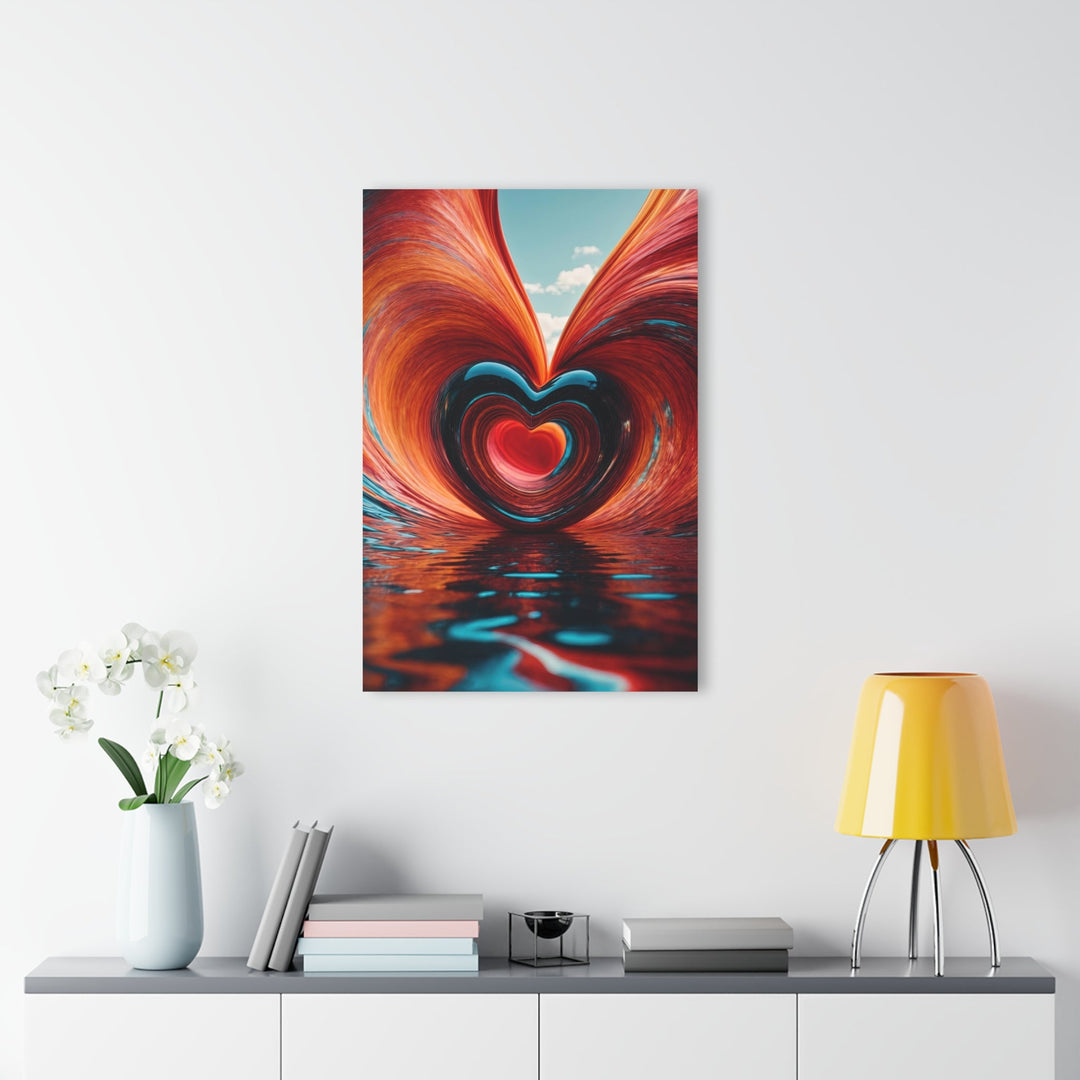 Swirling Heart Reflection - Acrylic Prints (French Cleat Hanging) - Home Decor - g(0D·IO) - 24" x 36" (Vertical) - 0.25'' -