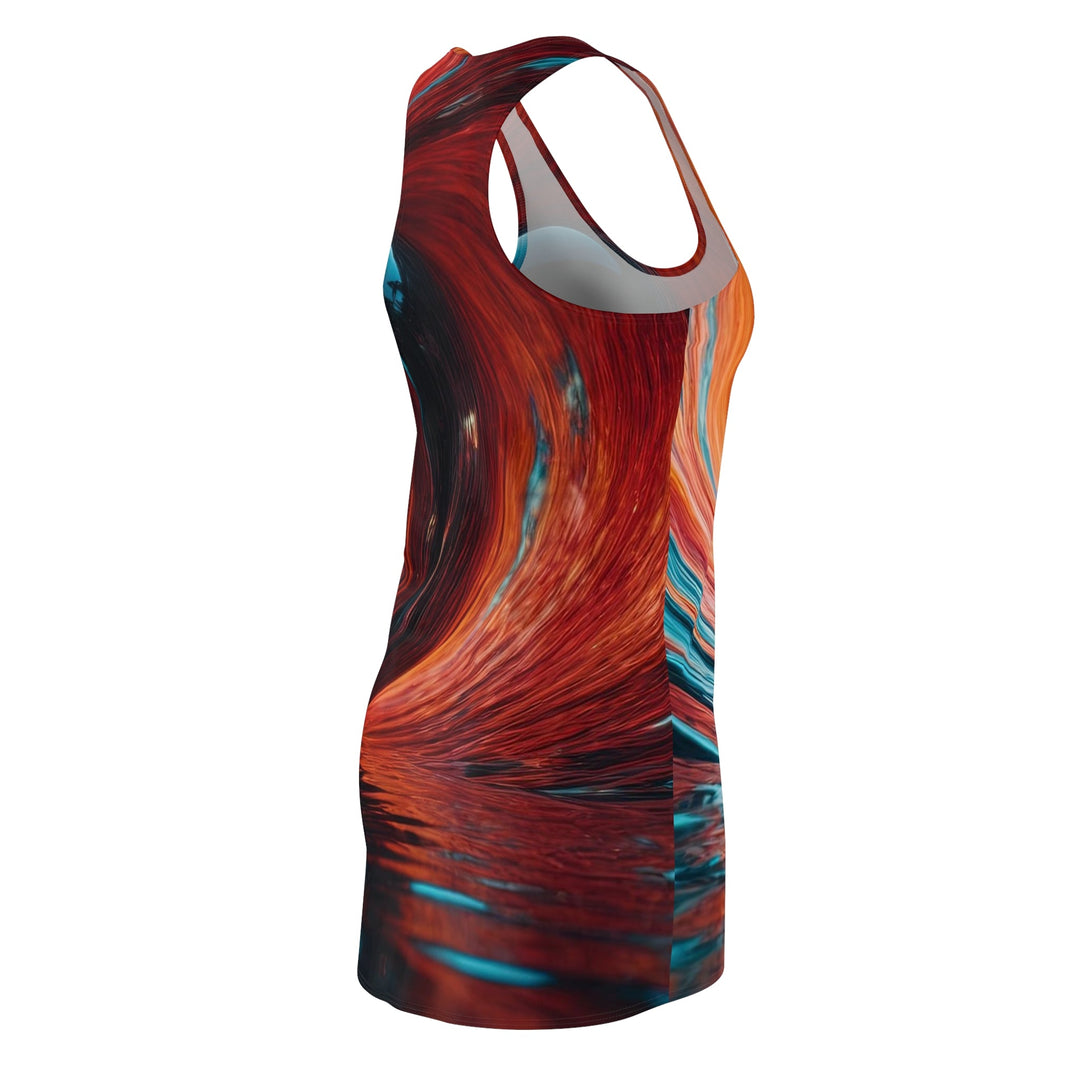 Swirling Heart Reflection - Racerback Dress - All Over Prints - g(0D·IO) - XS - -