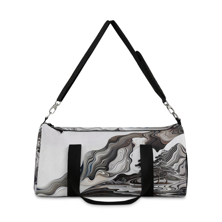 Swirling Monochrome Landscape - Duffle Bag - Bags - g(0D·IO) - Large - -