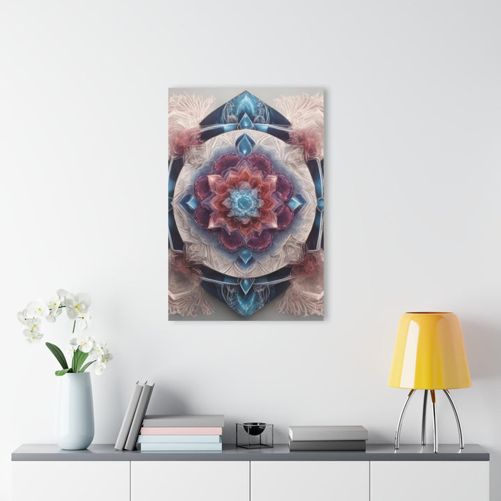 Symmetrical Crystal Bloom - Acrylic Prints (French Cleat Hanging) - Home Decor - g(0D·IO) - 24" x 36" (Vertical) - 0.25'' -