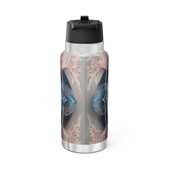 Symmetrical Crystal Bloom - Gator Tumbler 32oz - Mug - g(0D·IO) - Silver - 32oz -