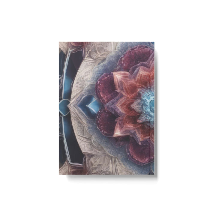 Symmetrical Crystal Bloom - Hard Backed Journal - Paper products - g(0D·IO) - Graph - A5 - White