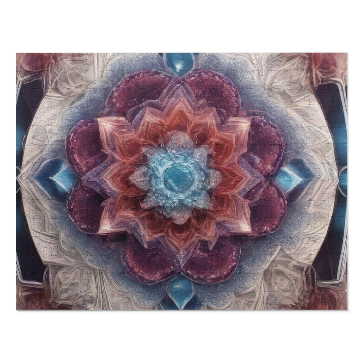 Symmetrical Crystal Bloom - Jigsaw Puzzle (100, 252, 500, 1000 pieces) - Puzzle - g(0D·IO) - 14" × 11" (252 pcs) - -