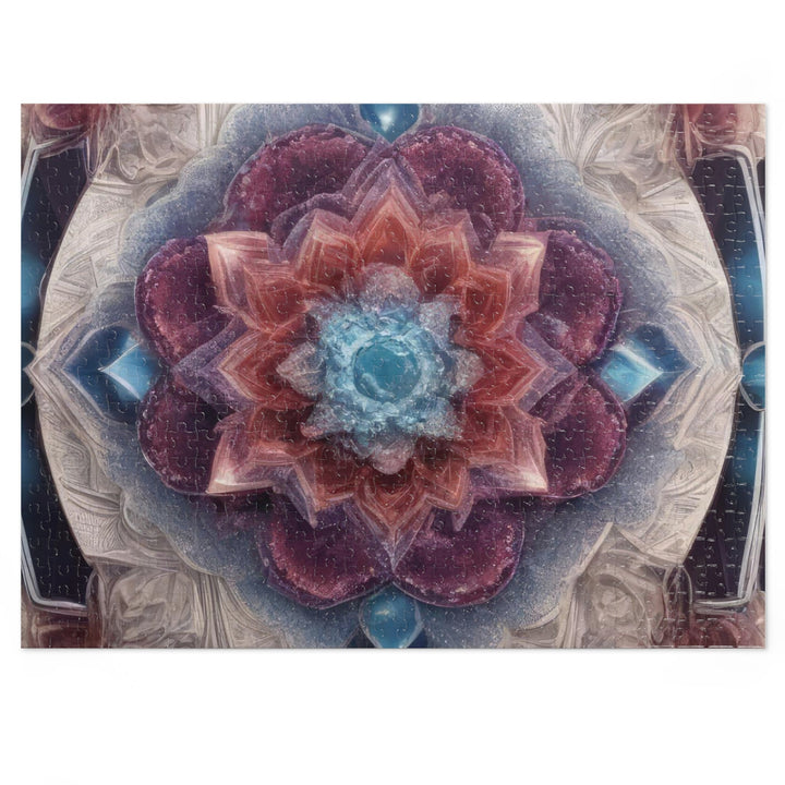 Symmetrical Crystal Bloom - Jigsaw Puzzle (100, 252, 500, 1000 pieces) - Puzzle - g(0D·IO) - 20.5" × 15" (500 pcs) - -