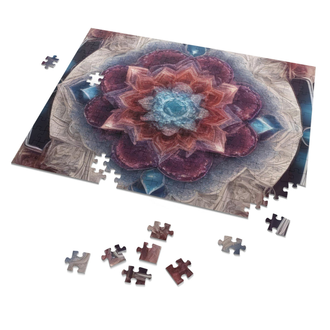 Symmetrical Crystal Bloom - Jigsaw Puzzle (100, 252, 500, 1000 pieces) - Puzzle - g(0D·IO) - 29.25" × 19.75" (1000 pcs) - -