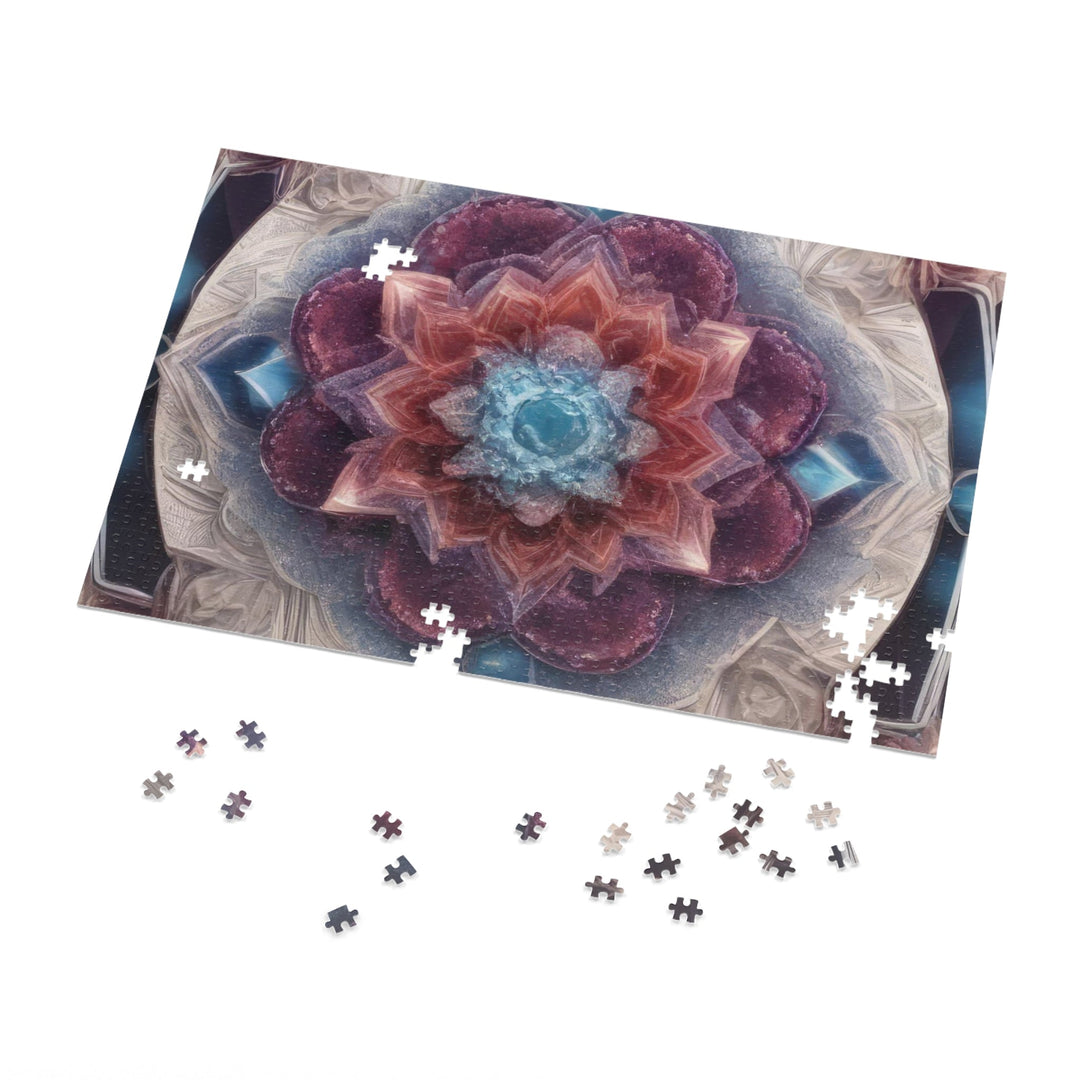 Symmetrical Crystal Bloom - Jigsaw Puzzle (100, 252, 500, 1000 pieces) - Puzzle - g(0D·IO) - 29.25" × 19.75" (1000 pcs) - -