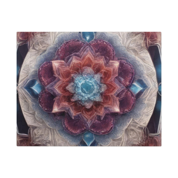 Symmetrical Crystal Bloom - Jigsaw Puzzle (100, 252, 500, 1000 pieces) - Puzzle - g(0D·IO) - 9.6" × 8" (110 pcs) - -