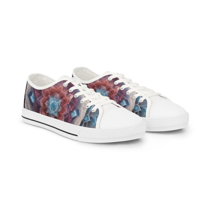 Symmetrical Crystal Bloom - Men's Lowtop Sneakers - Shoes - g(0D·IO) - US 5 - White sole -