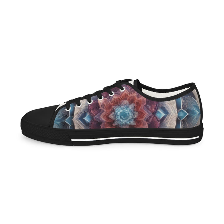 Symmetrical Crystal Bloom - Men's Lowtop Sneakers - Shoes - g(0D·IO) - US 5 - Black sole -