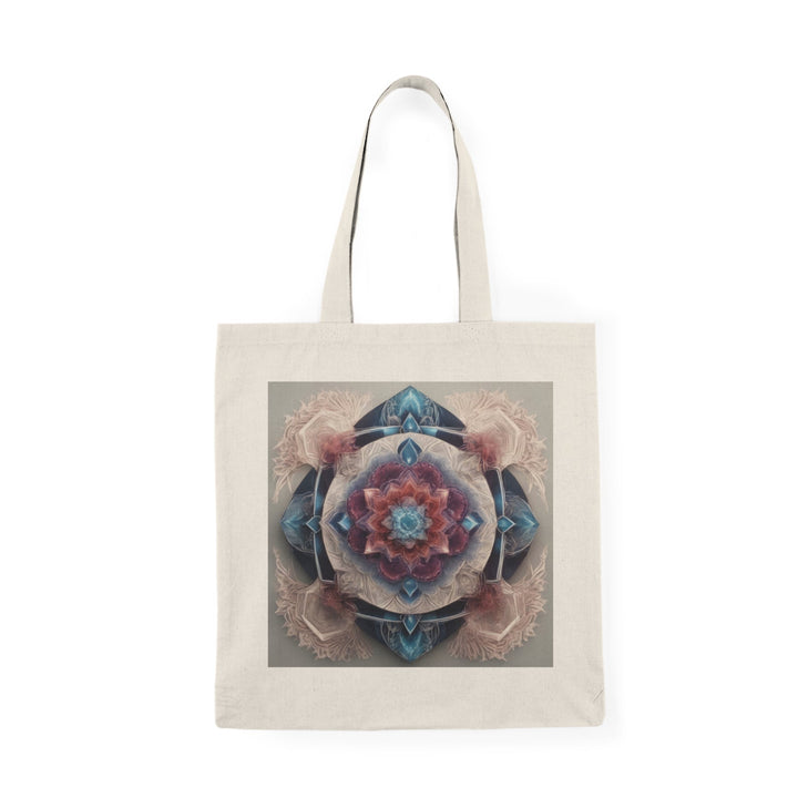 Symmetrical Crystal Bloom - Natural Tote Bag - Bags - g(0D·IO) - 15" x 16" - Natural -