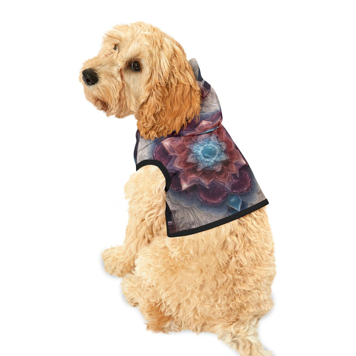 Symmetrical Crystal Bloom - Pet Hoodie - Pets - g(0D·IO) - XXS - Black Rib -