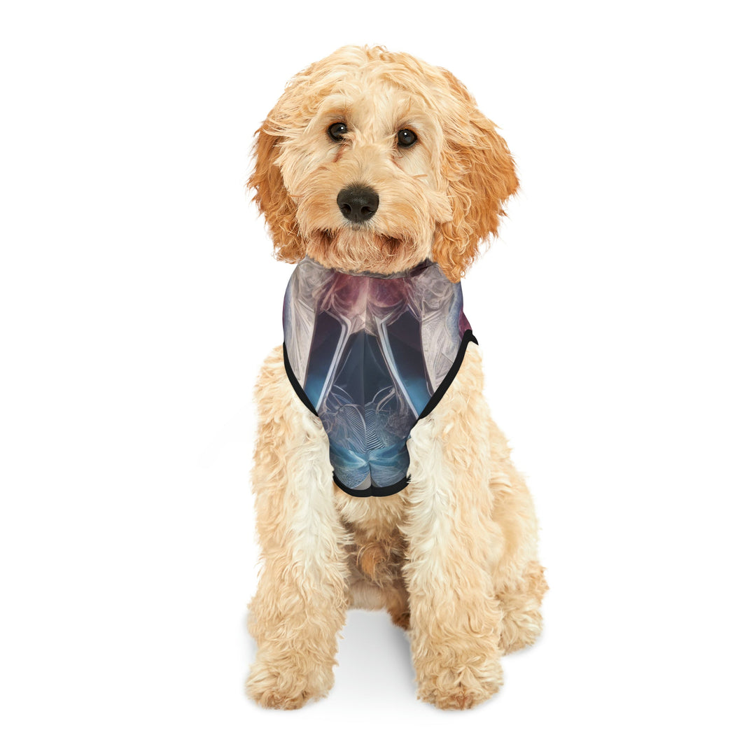 Symmetrical Crystal Bloom - Pet Hoodie - Pets - g(0D·IO) - XXS - Black Rib -