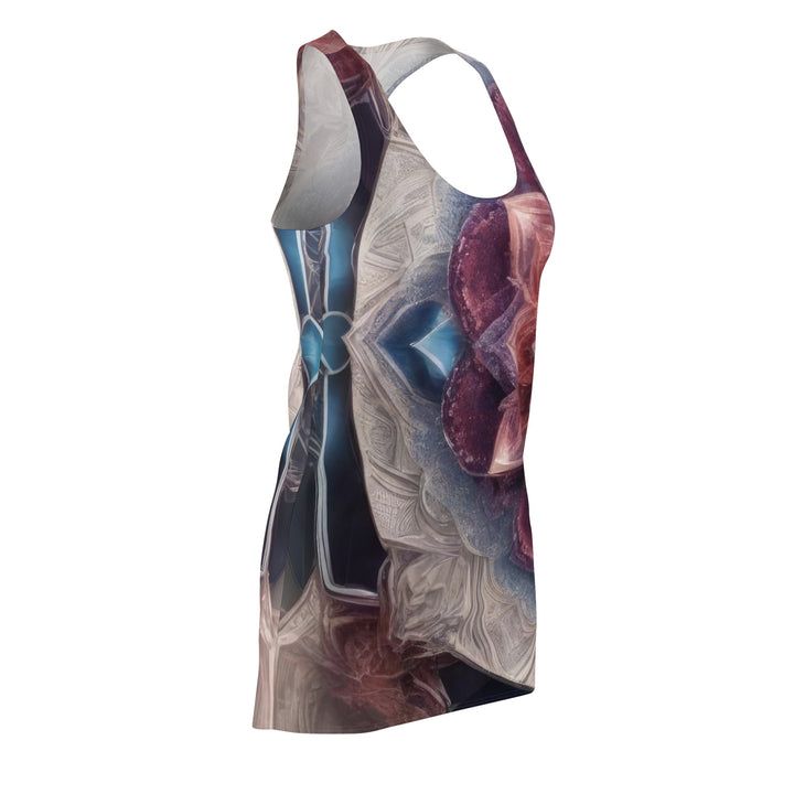 Symmetrical Crystal Bloom - Racerback Dress - All Over Prints - g(0D·IO) - XS - -