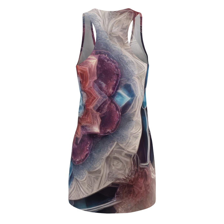 Symmetrical Crystal Bloom - Racerback Dress - All Over Prints - g(0D·IO) - XS - -