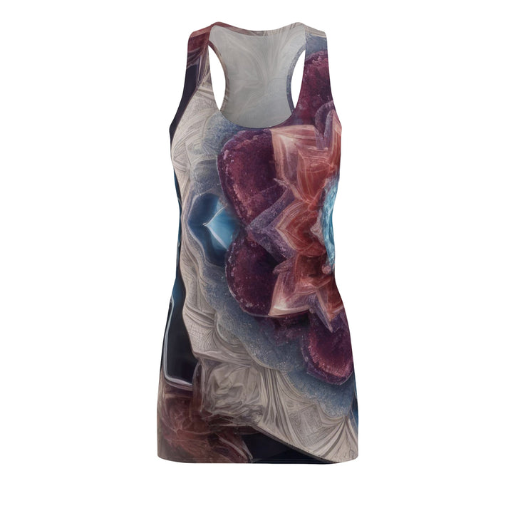 Symmetrical Crystal Bloom - Racerback Dress - All Over Prints - g(0D·IO) - XS - -