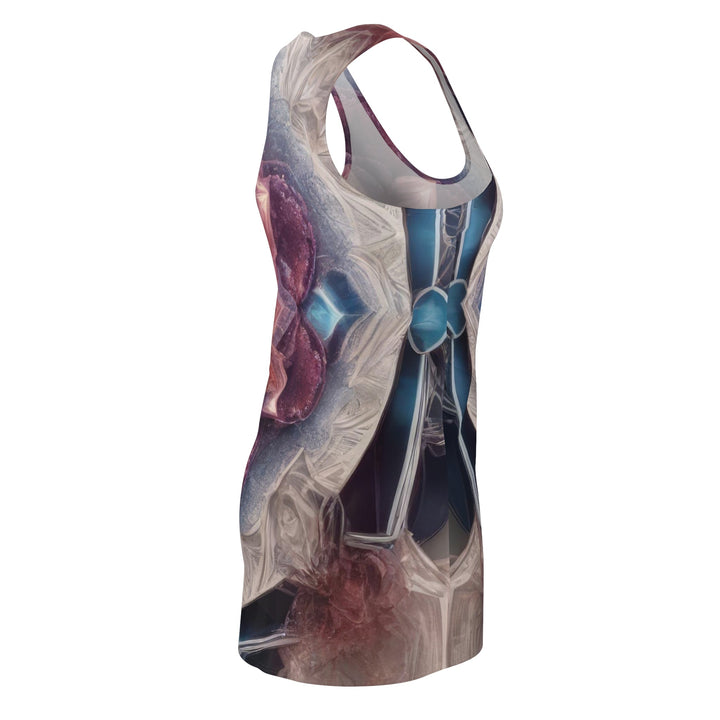 Symmetrical Crystal Bloom - Racerback Dress - All Over Prints - g(0D·IO) - XS - -