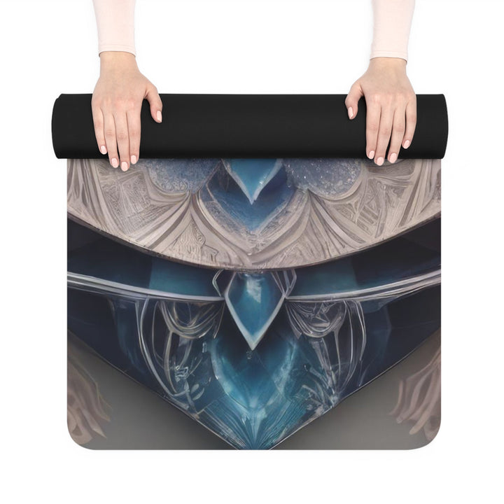 Symmetrical Crystal Bloom - Yoga Mat - Home Decor - g(0D·IO) - 24” x 68” - -