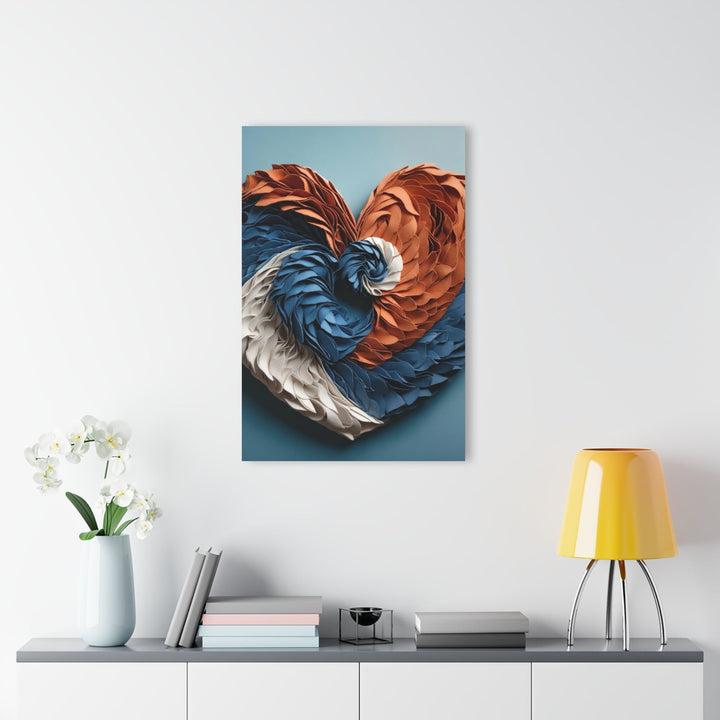 Textured Heart Art - Acrylic Prints (French Cleat Hanging) - Home Decor - g(0D·IO) - 24" x 36" (Vertical) - 0.25'' -