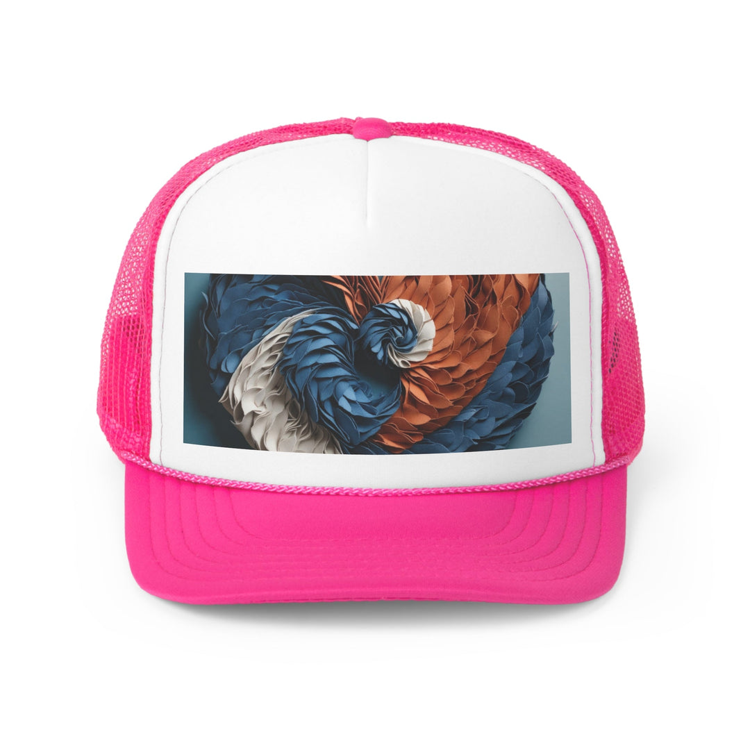 Textured Heart Art - Trucker Hat - Hats - g(0D·IO) - Pink - One size -