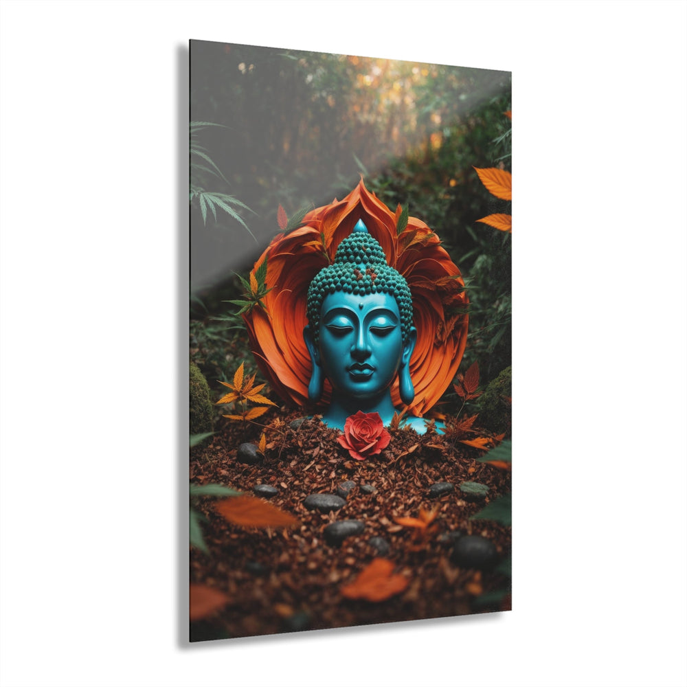 Tranquil Buddha Nature - Acrylic Prints (French Cleat Hanging) - Home Decor - g(0D·IO) - 24" x 36" (Vertical) - 0.25'' -