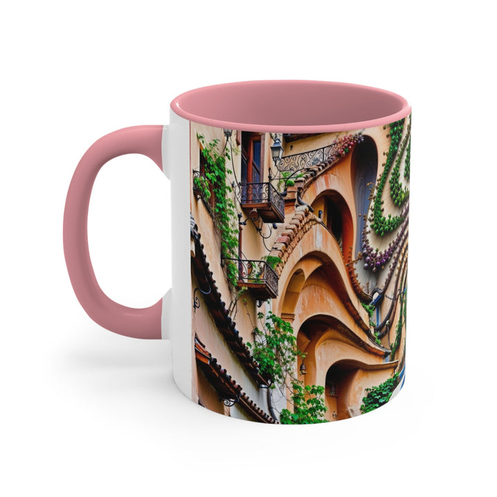 Urban Whimsical Vortex - Accent Coffee Mug - Mug - g(0D·IO) - Pink - 11oz -