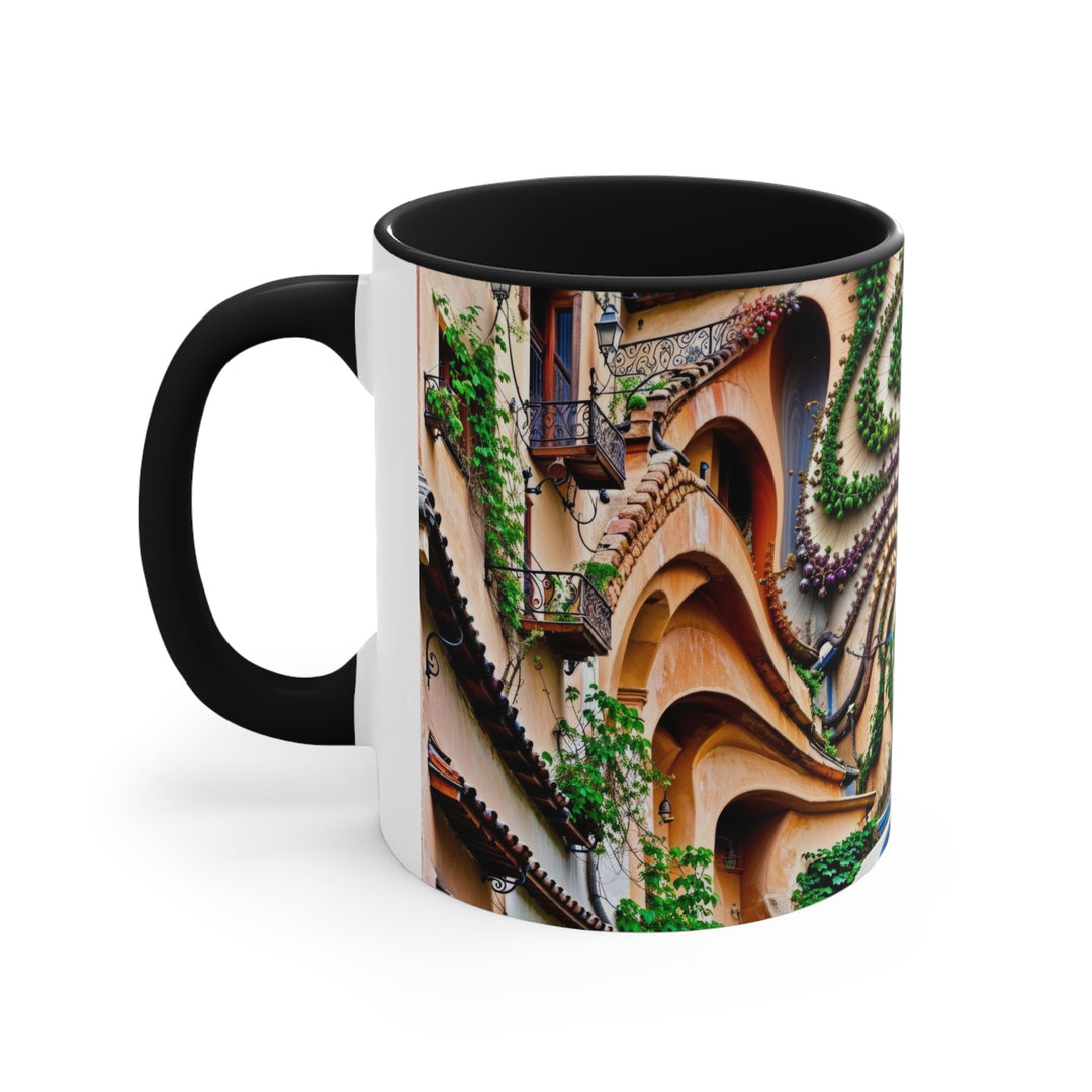 Urban Whimsical Vortex - Accent Coffee Mug - Mug - g(0D·IO) - Pink - 11oz -