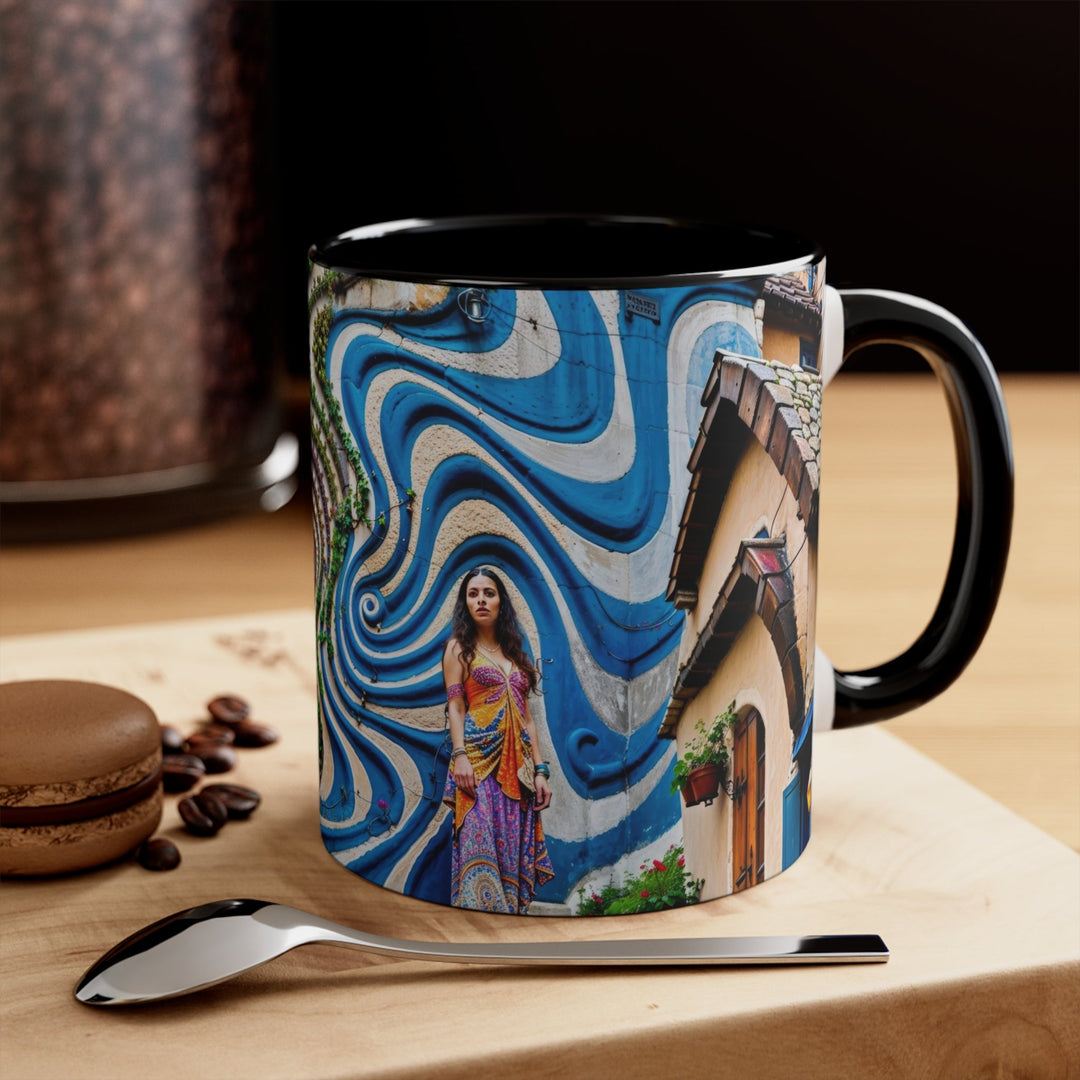 Urban Whimsical Vortex - Accent Coffee Mug - Mug - g(0D·IO) - Pink - 11oz -