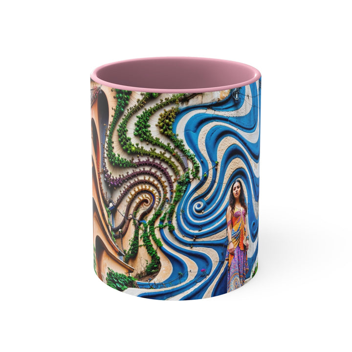 Urban Whimsical Vortex - Accent Coffee Mug - Mug - g(0D·IO) - Pink - 11oz -