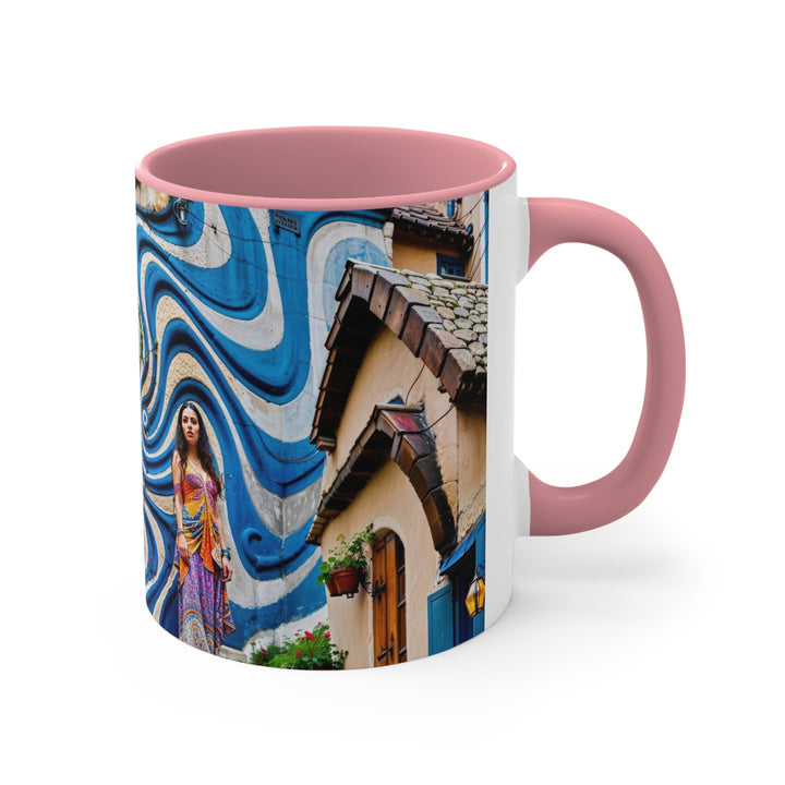 Urban Whimsical Vortex - Accent Coffee Mug - Mug - g(0D·IO) - Pink - 11oz -